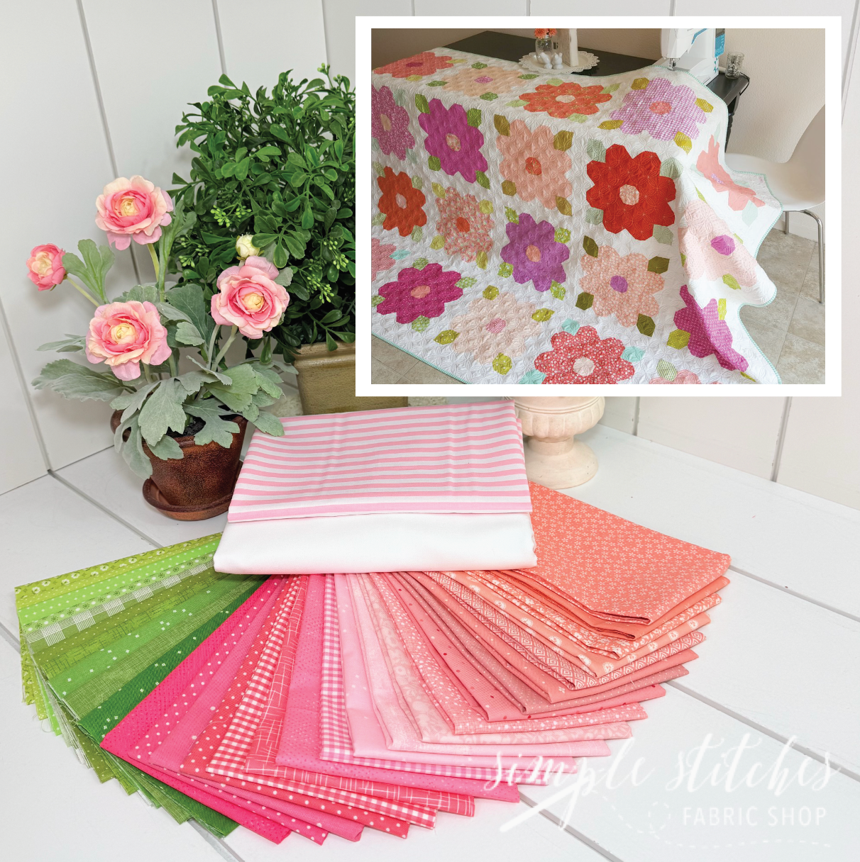Summer Blossoms Quilt Kit