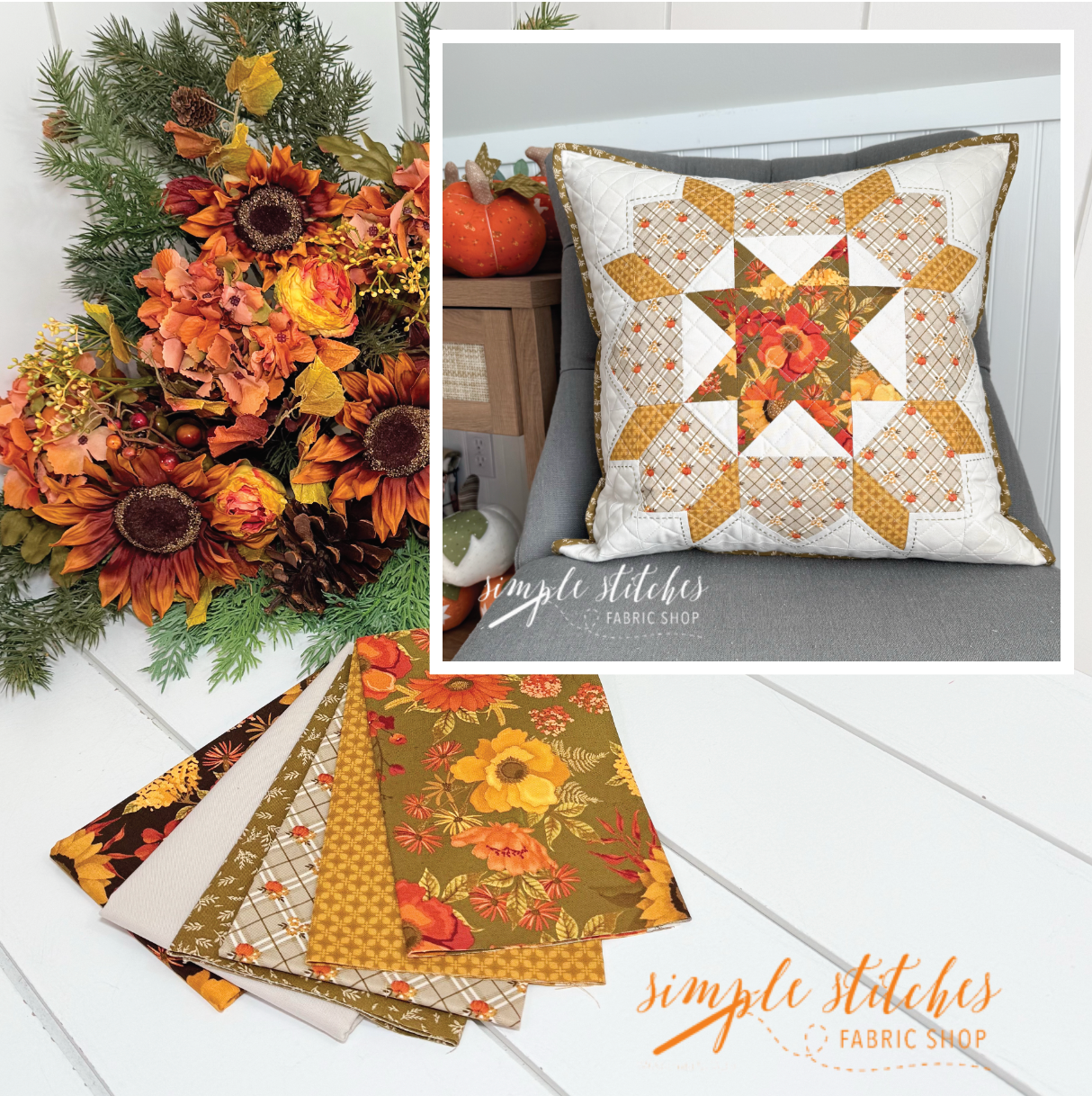 Swoon Sixteen Pillow Kit - Brown Backing