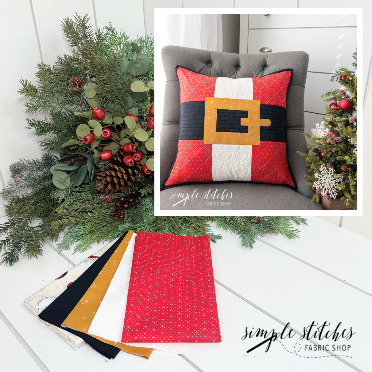 Santa's Big Day Pillow Kit