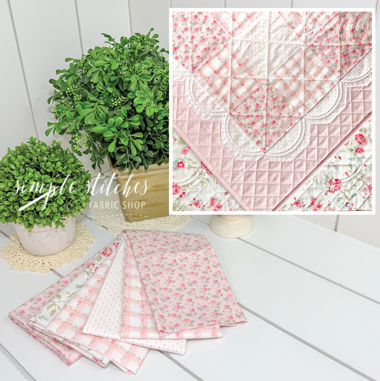 Scalloped Heirloom Topper/Quilt Kit