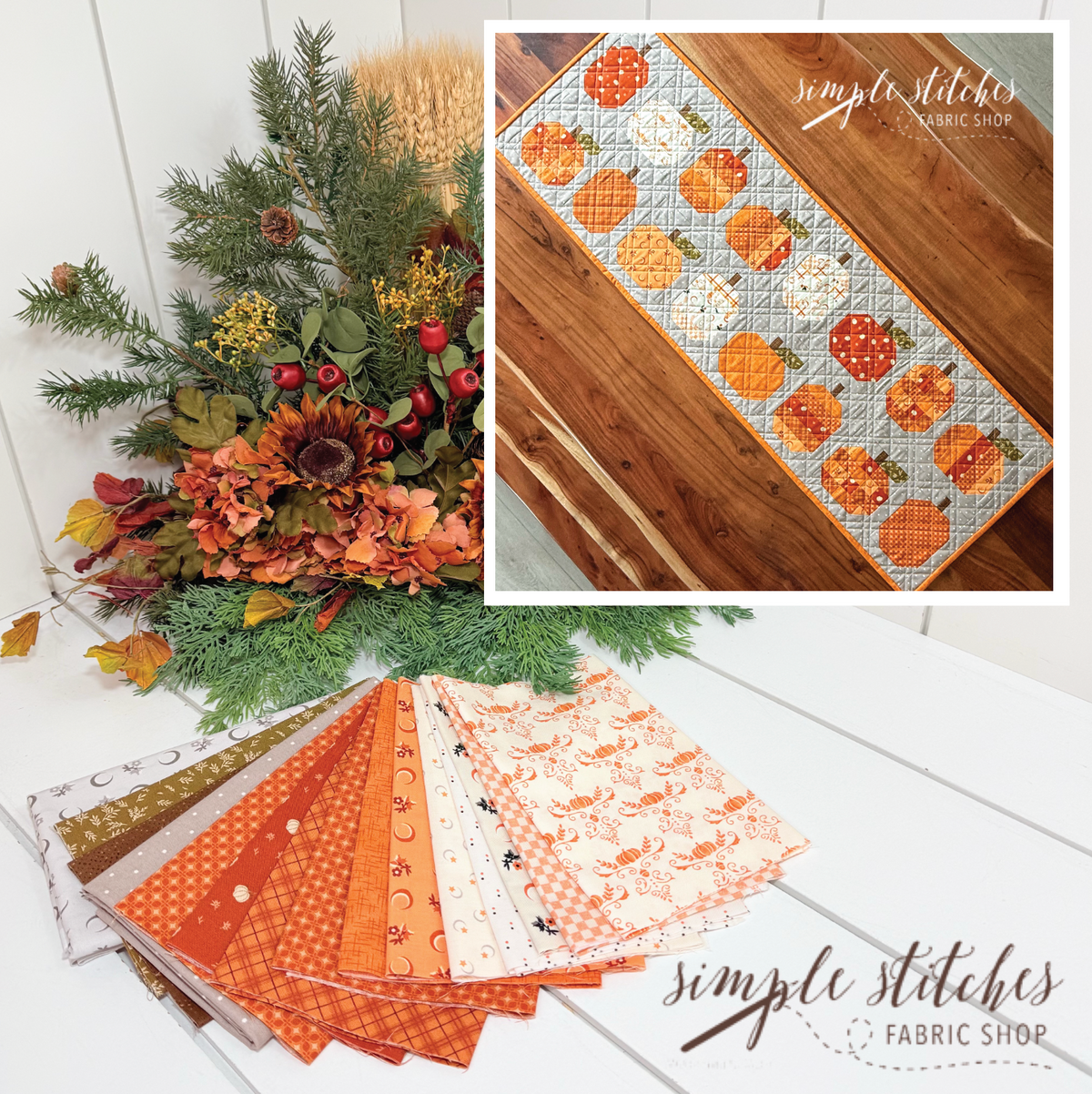 Pumpkins MINI Runner Kit - Moon Backing