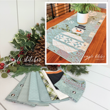 Mr. Frosty Quilt Table Runner Kit - Blue Backing
