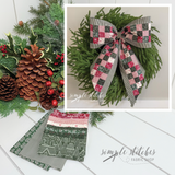 Gingerbread Lane Vintage Charm Bow Kit- Green