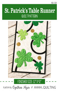 St. Patrick's Table Runner Pattern by Ahhh Quilting