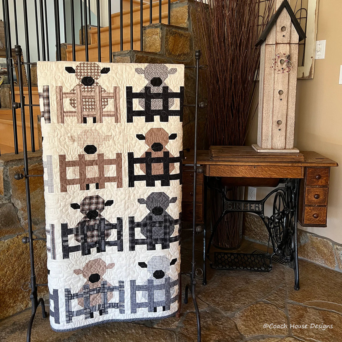 Woolie Lambs Paper Pattern by Coach House Designs