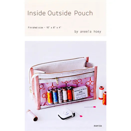 Inside Outside Pouch Paper Pattern by Aneela Hoey
