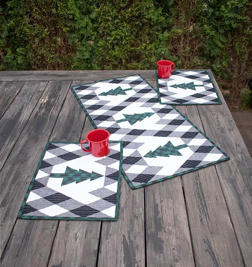 Buffalo Lodge Runner- Green Backing