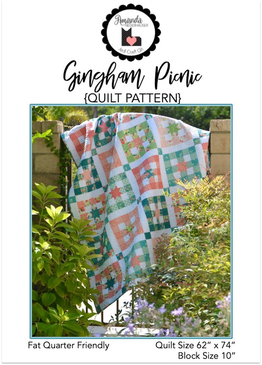 Gingham Picnic Paper Pattern by Jedi Craft Girl