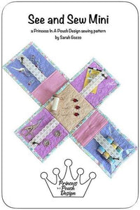 See and Sew Mini Paper Pattern by Princess Pouch Design