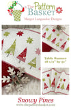 Snowy Pines Pillow Kit - Green Backing