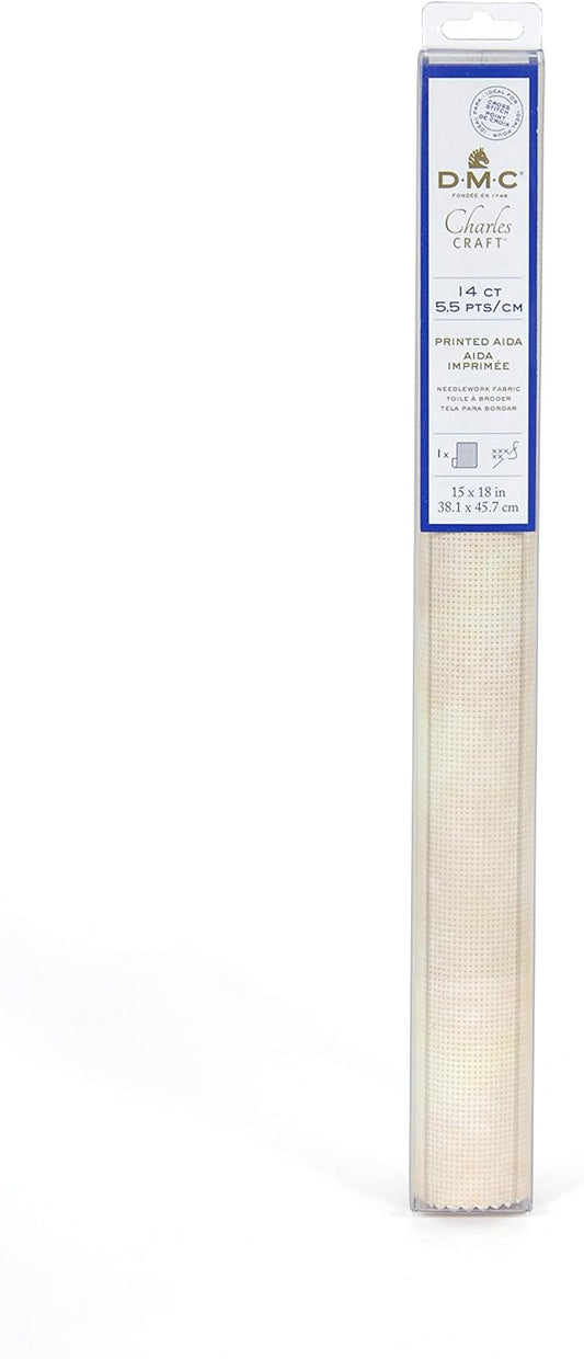 14ct Aida Cloth 15" x 18" Natural- 5200 DMC #1