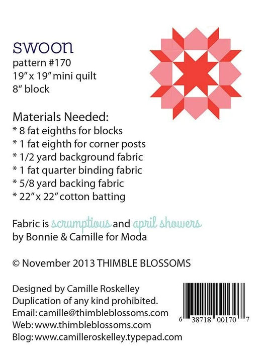 Swoon Mini Pattern by Thimble Blossoms