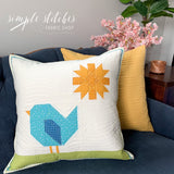 Bluebird Pillow Kit - Green Binding