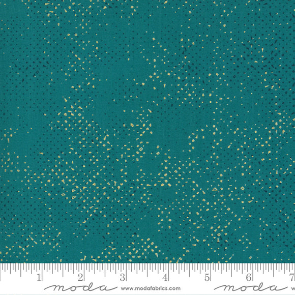 Dance in Paris Spotted Peacock Yardage by Zen Chic for Moda 1660 152M - PRICE PER 1/2 YARD