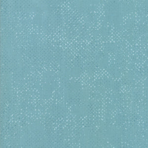 Spotted Dusty Teal Yardage by Zen Chic for Moda 1660-77 - PRICE PER 1/2 YARD