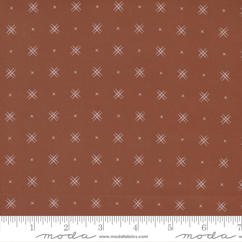 Beyond Bella On Point Blender Rust Yardage by Moda 16740 105- PRICE PER 1/2 YARD