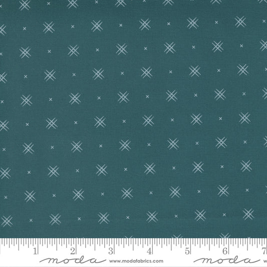 Beyond Bella On Point Blender Dark Teal Yardage by Moda 16740 110- PRICE PER 1/2 YARD
