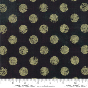 Grunge Hits The Spot Onyx Metallic Yardage by Basic Gray for Moda - 30149 99M  - PRICE PER 1/2 YARD