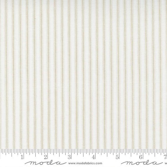 Sweet Liberty Classic Ticking Stripes Linen White Yardage for Moda - 18755 11 - PRICE PER 1/2 YARD
