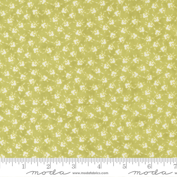 Stitched Flour Sack Grass Yardage by Fig Tree & Co. for Moda - 20433 13 - PRICE PER 1/2 YARD