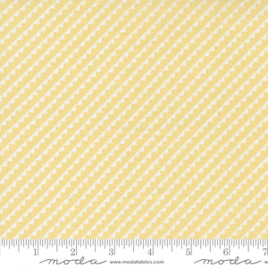 Stitched Stripe Zigzag Buttercup Yardage by Fig Tree & Co. for Moda - 20436 12 - PRICE PER 1/2 YARD