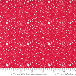 Holiday Essentials Americana Stars Red Ydg by Stacy Iest Hsu for Moda -20764 12-PRICE PER 1/2 YD