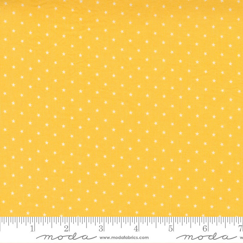 Twinkle Basic Dot Star Lemonade Yardage for Moda - 24106 46 - PRICE PER 1/2 YARD