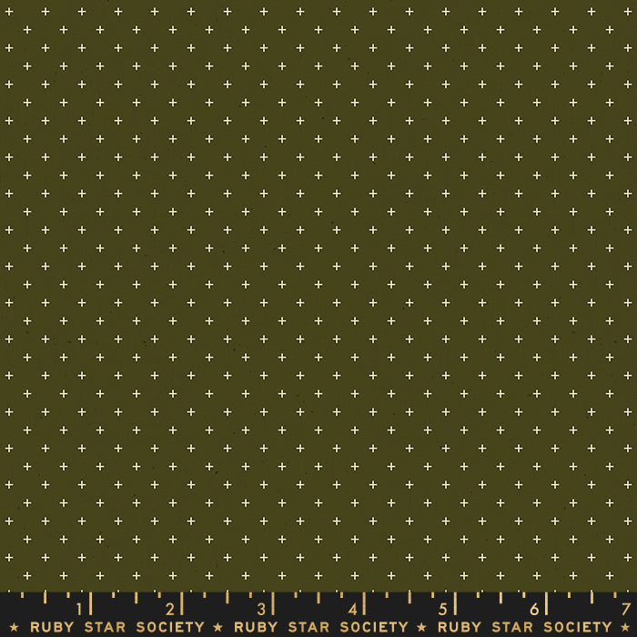 Ruby Star Society Add It Up Mossy Yardage by Moda -RS4005 23 - PRICE PER 1/2 YARD