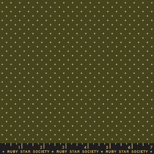 Ruby Star Society Add It Up Mossy Yardage by Moda -RS4005 23 - PRICE PER 1/2 YARD