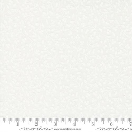 Coriander Seeds Vines and Berries White Yardage for Moda -29140 11 - PRICE PER 1/2 YARD