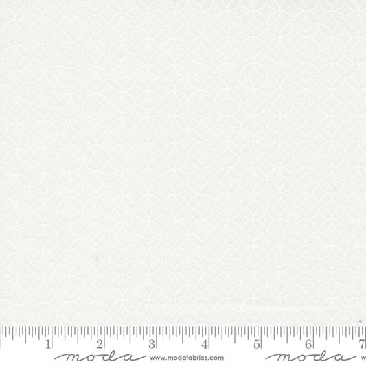 Coriander Seeds Peels Geometrics White Yardage for Moda -29144 11 - PRICE PER 1/2 YARD