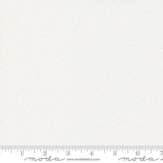 Coriander Seeds X-Print Dots White Yardage for Moda -29146 11 - PRICE PER 1/2 YARD