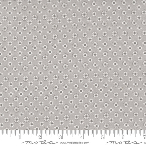 Buttercup & Slate Stitched Stars Quilt Blocks Pebble Ydg for Moda -29155 16 - PRICE PER 1/2 YARD