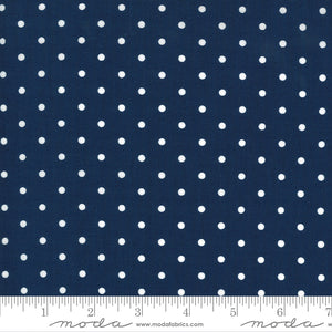 Crystal Lane Snow Dots Winter Blue Yardage for Moda 2987 18- PRICE PER 1/2 YARD