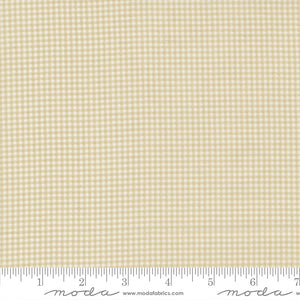 I Believe In Angels Tiny Check Gingham Flax Yardage for Moda 3006 18 - PRICE PER 1/2 YARD