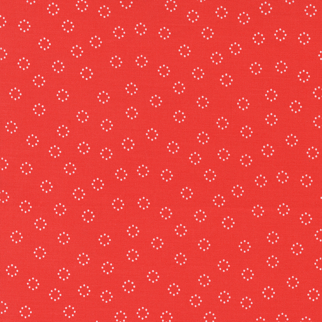 Simply Delightful Daisy Dots Geranium Yardage for Moda - 37644 26- PRICE PER 1/2 YARD