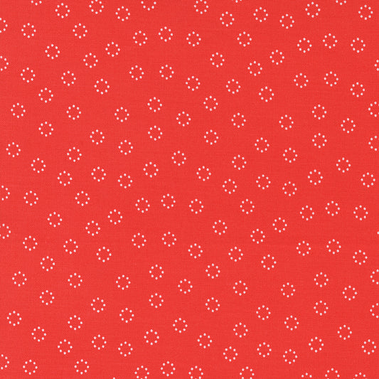 Simply Delightful Daisy Dots Geranium Yardage for Moda - 37644 26- PRICE PER 1/2 YARD