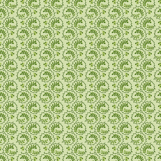 Lucky Charms Shamrock Swirl Green Yardage for Andover Fabrics -A-415-G - PRICE PER 1/2 YARD