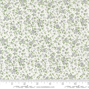Dwell Small Floral Blender Cream Grass Yardage by for Moda - 55277 31 - PRICE PER 1/2 YARD