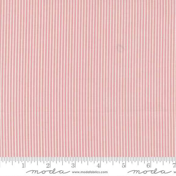 Sunnyside Stripes Coral Yardage by for Moda - 55287 19 - PRICE PER 1/2 YARD