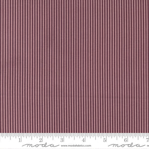 Sunnyside Stripes Mulberry Yardage by for Moda - 55287 21 - PRICE PER 1/2 YARD