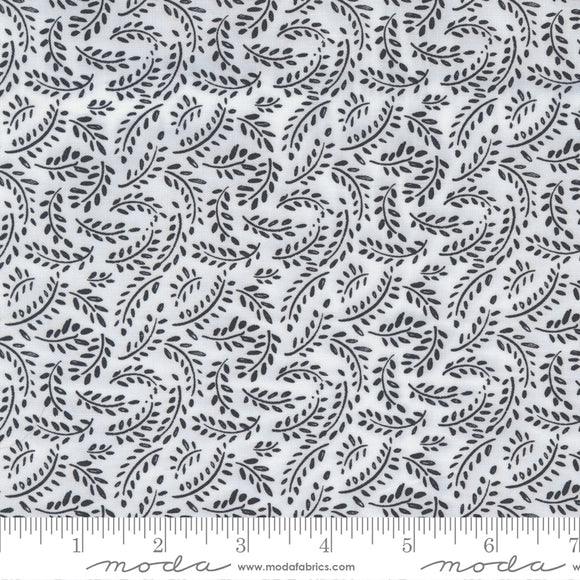 Timber Meadow White Black Yardage by Sweetwater for Moda - 55554 16 - PRICE PER 1/2 YARD