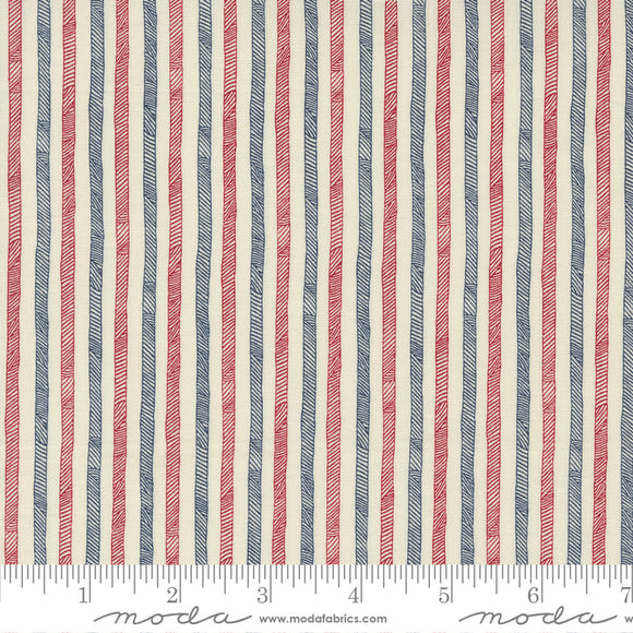 Stateside Stripes Americana Yardage by Sweetwater for Moda - 55617 31 - PRICE PER 1/2 YARD