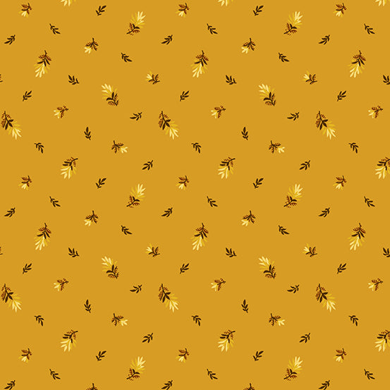 Sunflower Field Scattered Buds Butternut Yardage for Andover Fabrics -A-9791-O - PRICE PER 1/2 YARD
