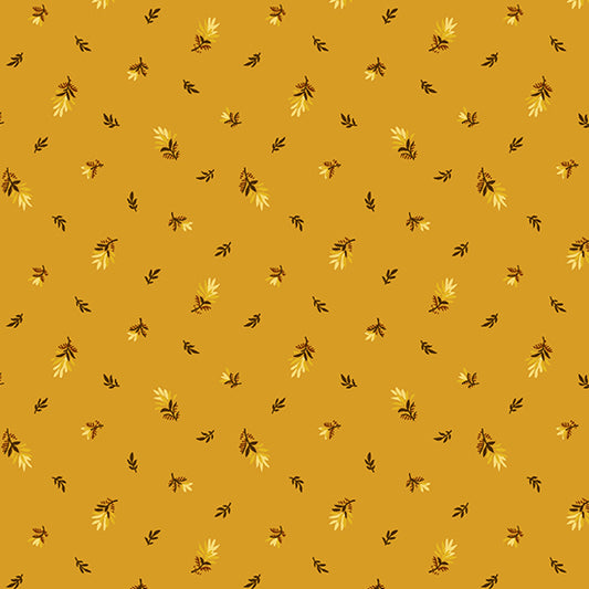 Sunflower Field Scattered Buds Butternut Yardage for Andover Fabrics -A-9791-O - PRICE PER 1/2 YARD