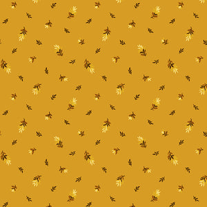 Sunflower Field Scattered Buds Butternut Yardage for Andover Fabrics -A-9791-O - PRICE PER 1/2 YARD