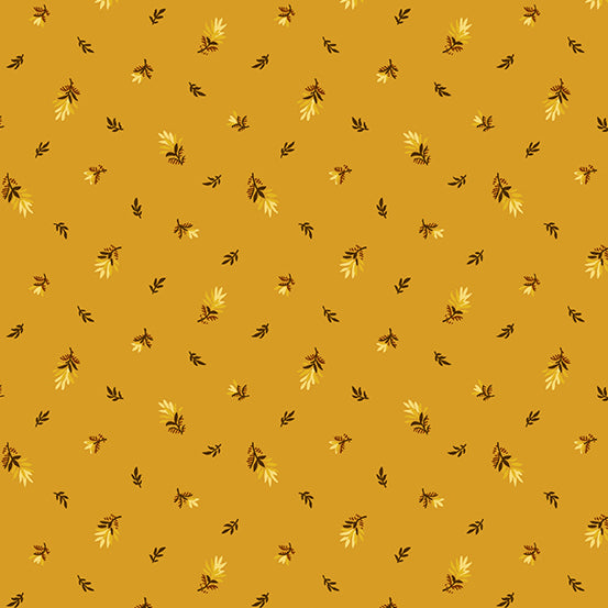 Sunflower Field Scattered Buds Butternut Yardage for Andover Fabrics -A-9791-O - PRICE PER 1/2 YARD
