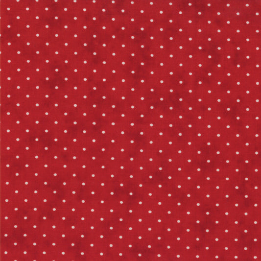 Essential Dots Country Red Yardage by Moda 8654-101 - PRICE PER 1/2 YARD