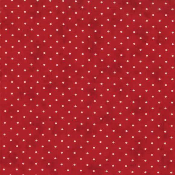 Essential Dots Country Red Yardage by Moda 8654-101 - PRICE PER 1/2 YARD