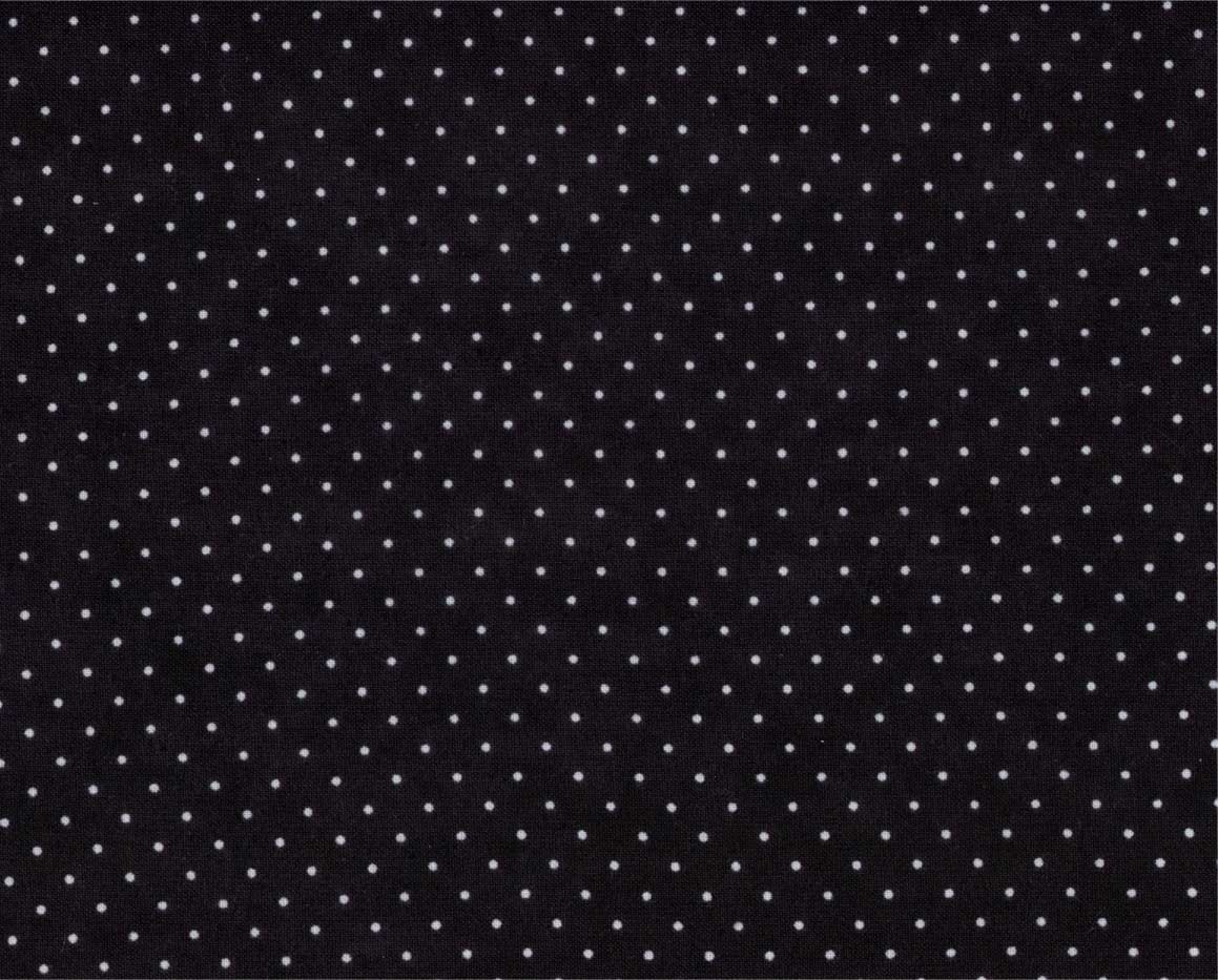 Essential Dots Jet Black Yardage by Moda 8654-41 - PRICE PER 1/2 YARD